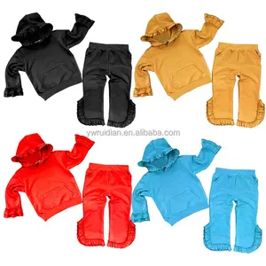 Çocuklar kız için özel kıyafet güz giyimi 2 adet giysi setleri pamuk bebek giysileri 1-3 yıl kız bebek Hoodies & tişörtü Set