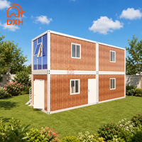Maison préfabriquée à ossature acier à deux étages, de qualité supérieure, à faible coût, fabriquée sur mesure en usine, avec installation facile