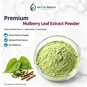 Extracto de Hoja de Morera de Alta Pureza, Soluble en Agua, en Polvo Seco por Aspersión, Materia Prima Natural de Morus Alba para Bebidas e Ingredientes Alimenticios - Product Image 1
