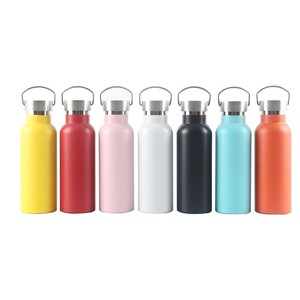 Logotipo personalizado 750ml Botella de agua de acero inoxidable aislada 304 Frasco térmico con asa Vasos de acero inoxidable Premium - Product Image 2