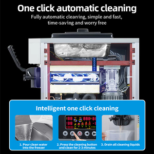 Macchina per gelato a sapore singolo commerciale 1450W nuova per negozio di alimentari per Yogurt latte cioccolato mais fatto ad acqua - Product Image 4