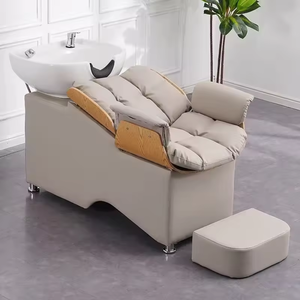 Silla moderna para champú, cama para champú, lavabo de cerámica, cabeza de pelo, cama de spa - Product Image 5