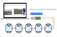 WitMotion WT901C-RS485 – capteur d'inclinaison Modbus, 200Hz, accélération 3 axes + gyroscope + magnétique, capteur d'angle d'inclinaison pour la surveillance géologique