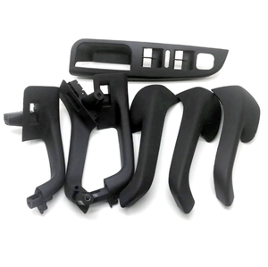 ชุดฝาครอบมือจับประตูภายในสีดำ7ชิ้นสำหรับ VW Jetta Golf 5 GTI MK5 1K4868049C 1K0867180D 1K0868040B 1K0868187H - Product Image 2