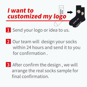 डिजाइनर कस्टम जैक्वार्ड कढ़ाई के लोगो कपास क्रू पुरुष महिला कस्टम स्पोर्ट्स मोजे - Product Image 4