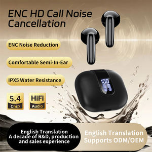 AI Translation Deep Bass TWS Écouteurs Batterie Affichage LED Traduit 145 Langues Écouteurs - Product Image 4