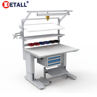 Banc de travail motorisé ESD à capacité de levage de 600 kg avec acier laminé à froid et design ergonomique - Marque DETALL