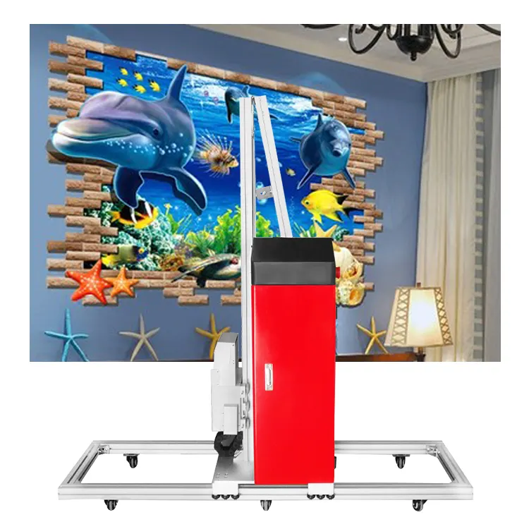3D Vertical UV Wall Printer For Wall Painting Machine ( Ground rail can be extended indefinitely )