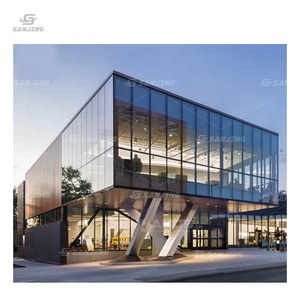 Mur-rideau verre prix usine yiju iot mur-rideau vitré verre construction de bâtiment façade en verre - Product Image 4