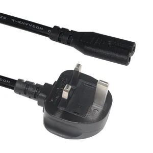 2M Iec320 femelle Figure 8 Extension principale câble d'alimentation ca Standard royaume-uni avec ordinateur portable C7 connecteur Iec