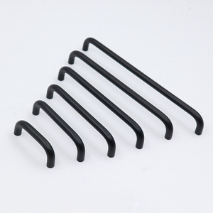 Vente directe simple de haute qualité or argent carré poignée de porte d'armoire en alliage d'aluminium pour cuisine chambres entrepôts extérieurs - Product Image 2