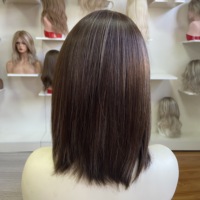 Perruque juive traditionnelle de haute qualité pour femmes, synthétique, casher, sheitel, cheveux blonds naturels, style vague d'eau, perruque juive transparente