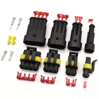 352 pièces de connecteurs étanches 1/2/3/4 broches 1.5MM AMP fil de voiture électrique Kit de connecteurs automobiles prise 26 ensembles
