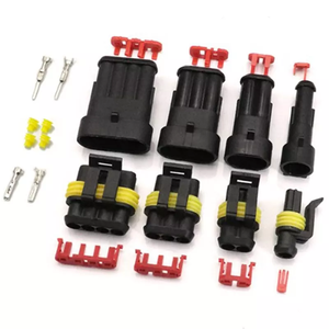 352 шт. водонепроницаемые разъемы 1/<span class=keywords><strong>2</strong></span>/<span class=keywords><strong>3</strong></span>/4 Pin 1,5 мм AMP, Электрический автомобильный провод, комплект соединителей, 26 комплектов - Product Image 2