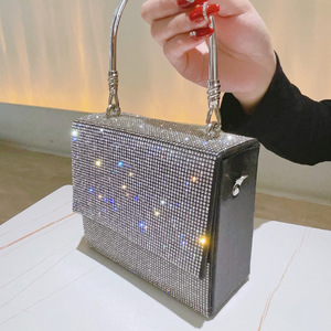 Women's Dinner Clutch Bag Solid Color <b>Box</b> Fashion All-<b>match</b> Wedding Suit Handbag Custom Wholesale Evening Party Bags - Product Image 5