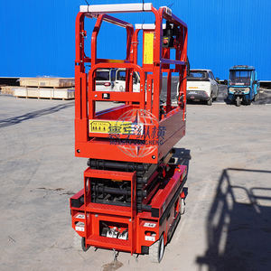 מעלית אדם חשמלית מסוג מספריים HUANYU 16 מטר 14 מטר 12 מטר 10 מטר 8 מטר 6 מטר, מעלית מספריים ניידת עם אישור CE - Product Image 4