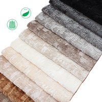 Tissu d'ameublement pour canapé en velours bouclé long et brillant de couleur Morandi imperméable, teinté, de style marocain, à bas prix