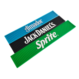 Personalized Silicone PVC Beer Mat Rubber Bar Runner Spill Pad <b>Pub</b> Rail Mat Drip Tray Non Slip Service Pad <b>Table</b> Mat - Product Image 6