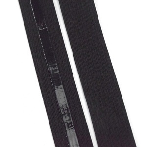 Antideslizante látex negro elástico 2,5 CM correa de silicona ropa de ejercicio correas costura recorte para pantalones de Yoga traje de baño - Product Image 5