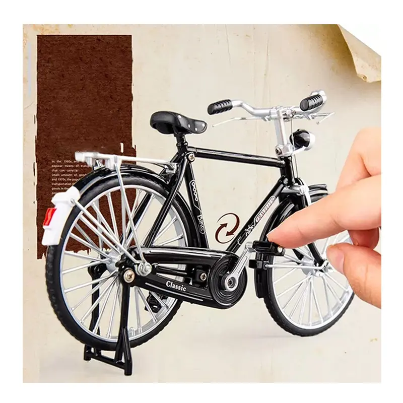 Nieuwe Mini 1:10 Legering Model Fiets Retro Diecast Metalen Vinger Mountainbike Racesimulatie Collectie Speelgoed Voor Kinderen Geschenken