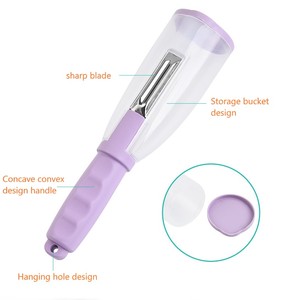 Utensilios de Cocina Personalizados para las Necesidades Diarias 2022, Pelador de Verduras Multifuncional con Tubo de Almacenamiento - Product Image 5
