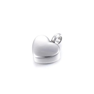 Petit collier urne funéraire en forme de cœur en acier inoxydable, pendentif commémoratif pour cendres, bijou souvenir pour femmes et filles - Product Image 6