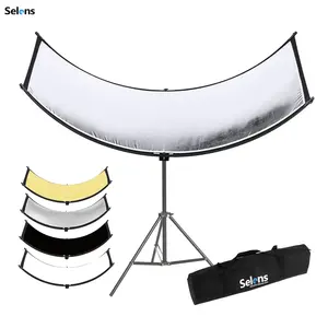 Selens 60X180Cm Eyelighter Vangen Licht Arclight Gebogen Reflector U-Vormige Reflector Voor Portretfotografie Studio