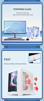 SNOWMAN OEM Tempered Glass PC Case a E-sport's Favorite Low MOQ Computer Cases With USB 3.0 Custom ATX Towers Gaming Cabinet
