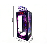 Indoor-Unterhaltungsautomat mit Münzeinwurf: Arcade-Spiel „10 Sekunden Herausforderung“ mit Geschenk- und Preisautomat für Plüschtiere