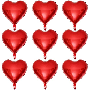 Ballon en aluminium couleur unie en forme de cœur de pêche de 18 pouces personnalisable pour la Saint-Valentin, les mariages et les fêtes d'anniversaire - Product Image 1