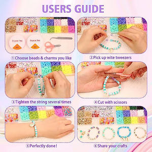 Perles d'amitié élastiques pour filles <span class=keywords><strong>Kit</strong></span> de <span class=keywords><strong>fabrication</strong></span> de bracelets d'amitié à la mode pour la <span class=keywords><strong>fabrication</strong></span> de bijoux - Product Image 4