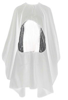 Robe imperméable de 3 couleurs, coupe de cheveux, peut jouer au téléphone portable, tissu de coiffure, tablier de barbier Transparent