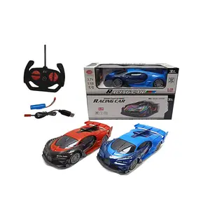 858-280 R/C Car 1:18 four-way remote control car toy (red, big blue, black blue) for kids play toys