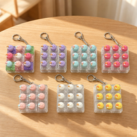 Youpule Mini Bun Dumpling Fidget Clicker Porte-clés en PVC, Jouet à pression à interrupteur mécanique, Non lumineux, Pendentif de sac, À partir de 14 ans