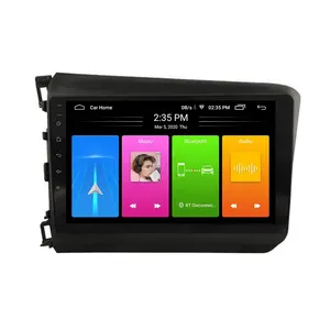 MCX GPS Navigation Android 10.0 radio Touch Screen HD Head Unit Car Audio Video Player For Honda Civic 2012