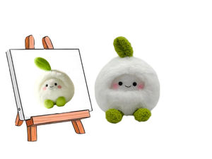 Jouets en peluche en nylon personnalisés en forme de poires et d'oranges, orange <span class=keywords><strong>mandarine</strong></span>, design personnalisé, super doux, en coton PP - Product Image 2