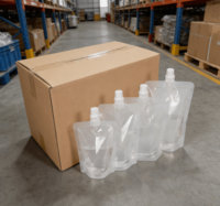 Sachets souples transparents de qualité alimentaire pour jus, boissons et médicaments chinois, emballages composites jetables en gros