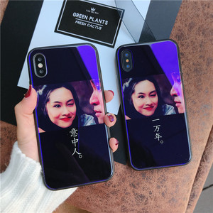 Custom TPU cubierta móvil para <span class=keywords><strong>iPhone</strong></span> 7 6X8 6 s más 9 H vidrio templado caso de mármol brillante diseño - Product Image 4