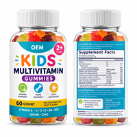Fabrication sous contrat de gommes multivitaminées pour enfants, formule personnalisée OEM ODM, bien-être des enfants, marque blanche, vente en gros, approvisionnement en vrac