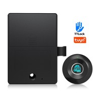 Serrure de porte de placard en aluminium à empreinte digitale, support de carte mémoire pour poignée sans contact à détection d'empreintes digitales, antivol automatique