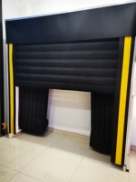 Baies de chargement automatiques électriques en alliage d'aluminium pour entrepôt Porte rétractable gonflable industrielle en tissu PVC à isolation thermique