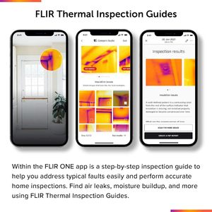 กล้องถ่ายภาพความร้อน FLIR ONE Pro สำหรับสมาร์ทโฟน IOS ชุดสี 5 สี พิกเซลความร้อน 16 บิต ความละเอียดสูงพิเศษ 320x240 (160x120) - Product Image 4