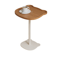 Table d'appoint en métal style ours mignon, tendance influenceur, moderne, simple et multifonctionnelle pour salon et chevet