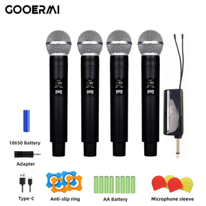 Gooermi Z8 4 Kênh Cầm Tay Micro Không Dây Chất Lượng Cao Với Receiver Công Tắc Nguồn Cho Nhà Ca Hát - Product Image 2