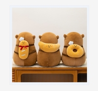Vente chaude de haute qualité Capybara doux poupée sac à dos eau cochon d'inde en peluche mignon gros Capybara