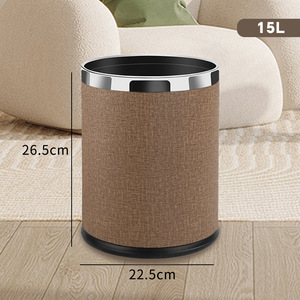 Da Hai Lớp Nhựa 10L / 15L Thùng Rác Có Thể Cho Khách Sạn & Văn Phòng Thùng Rác Có Thể Không Có Nắp Cho Phòng Khách Sạn - Product Image 6