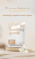Insoftb échantillon gratuit culotte menstruelle en coton bonne respirabilité pantalon menstruel jetable pantalon menstruel doux et confortable