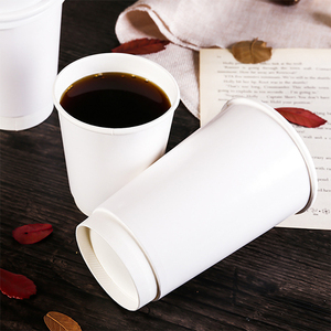 SKMA-taza de papel de pared doble, taza de café para llevar, con tapas, 10oz - Product Image 5