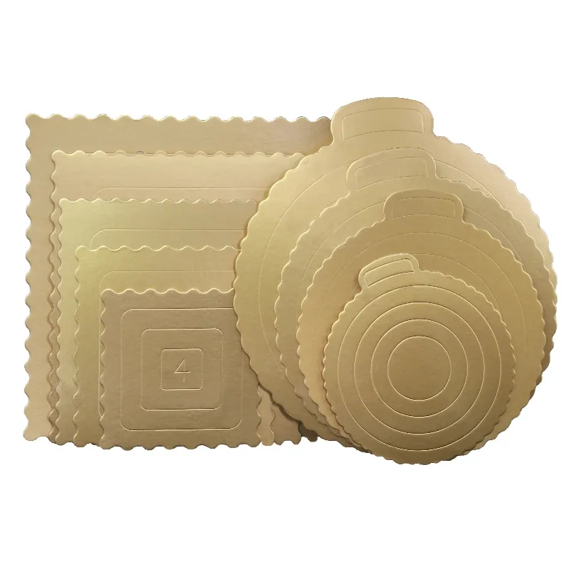 4 6 8 10 12 Inch Low Price Gold /sliver Cake Bases Boards Round Tray