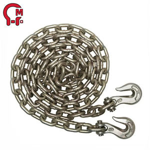 HLM Fabrika Direkt Satış G100 G80 Askılar Fabrika Fiyatı Konteyner Kaldırma Zincirleri Çift Kancalı CE Sertifikalı - Product Image 4